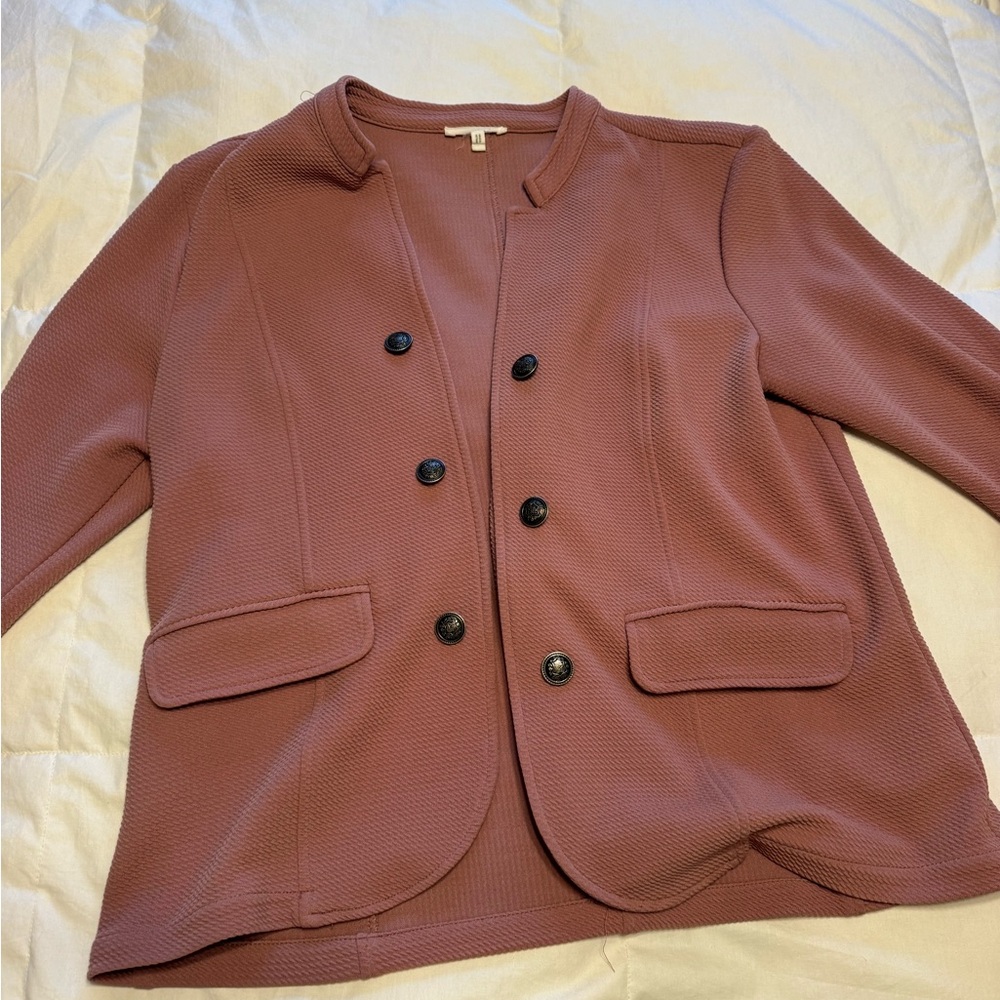Maurices Dusty Rose Double-Breasted Blazer